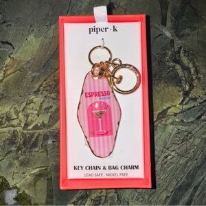 Piper K Pink Key Chain & Bag Charm